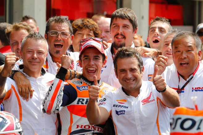 Marc Marquez ed il team Honda HRC ad Indianapolis