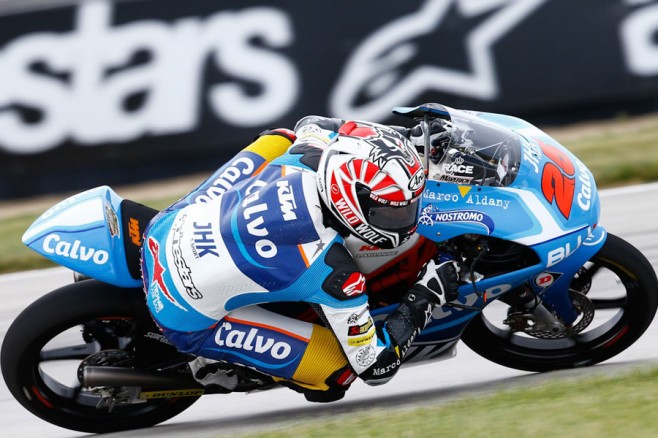 Maverick Viñales leader delle FP2 a Indianapolis (Moto3 2013)