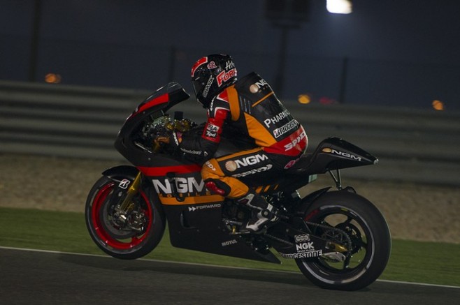 2014 NGM Mobile Forward Racing Team 007 MotoGP Test Qatar