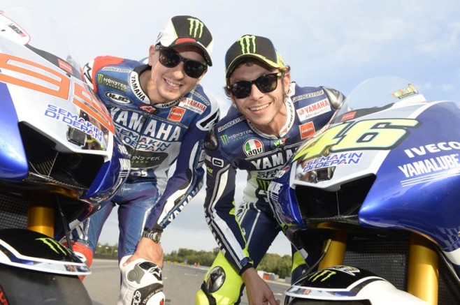 valentino rossi, jorge lorenzo yamaha