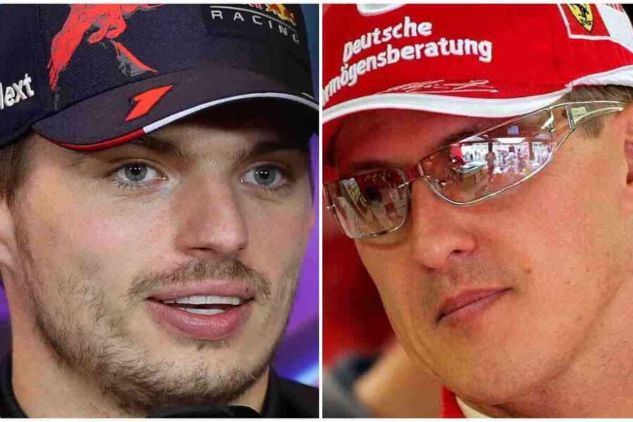 F1 Max Verstappen e Michael Schumacher record salvo