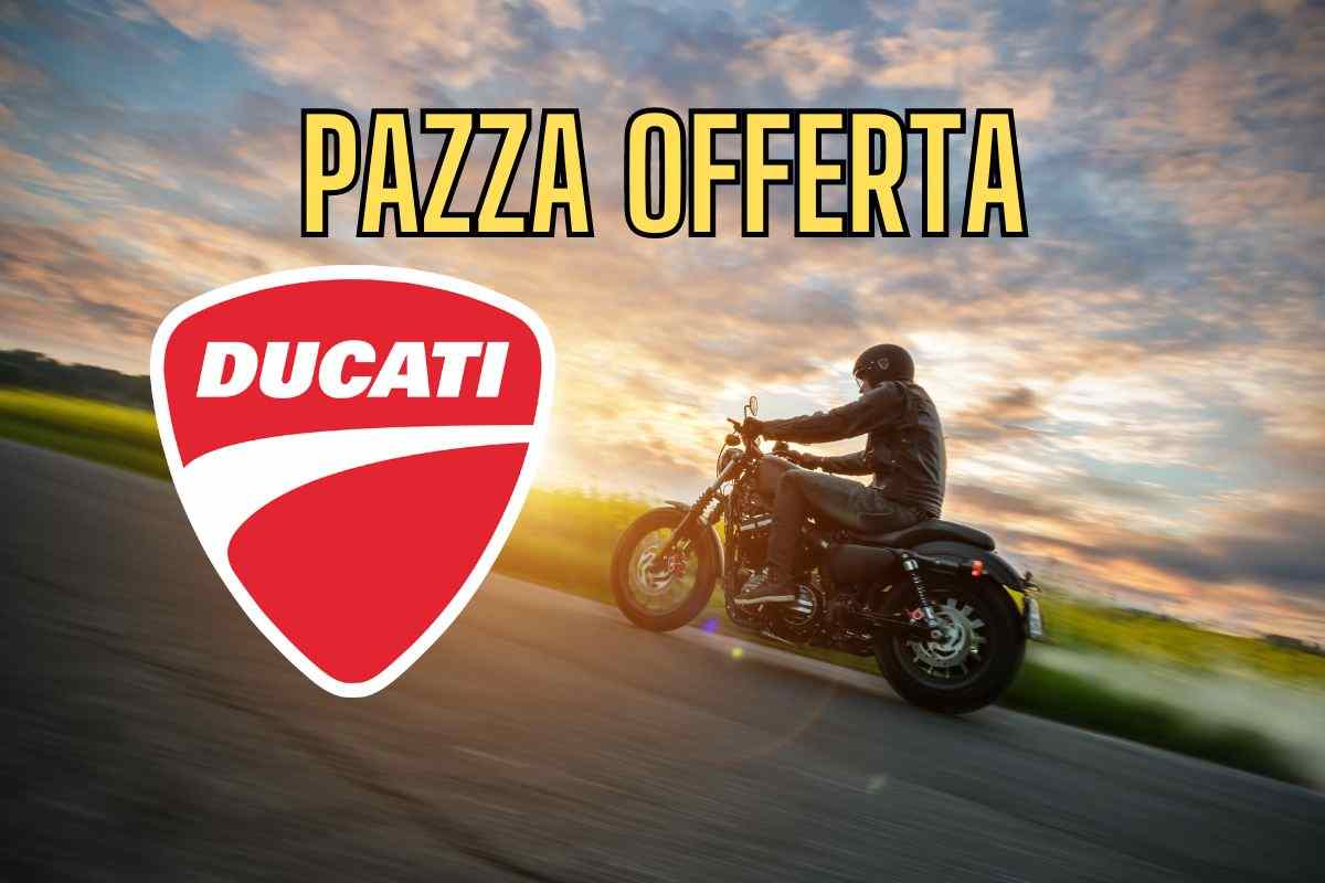 Una Ducati al prezzo di un 125: che offerta, il sito va in tilt