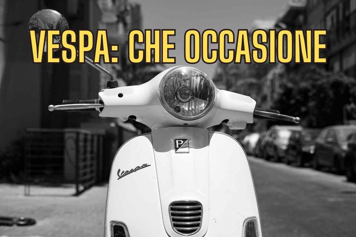 Vespa Piaggio, occasionissima se la acquisti subito: è tutto incluso nella rata