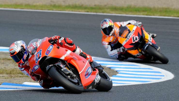 Casey Stoner e le corse del passato