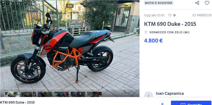 KTM 690 Duke prezzo super
