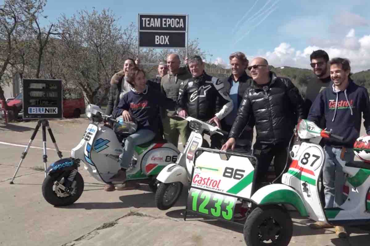 Valerio Boni record Piaggio Vespa