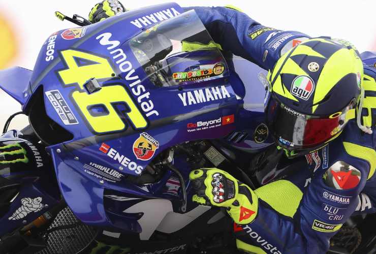 Valentino Rossi ai tempi della Yamaha